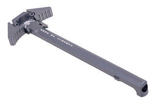 SOLGW Liberty AR-15 Ambidextrous Charging Handle in Tungsten has snag-free latches.